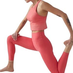 Athleta (Large - NWT) Transcend 7/8 Tight in Coral Petal 798638